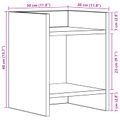 vidaXL Stojan na rastliny 2 ks Dub artisan 30 x 30 x 40 cm