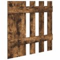 vidaXL Vešiak na stenu Nástenná montáž Dymová dub 100 x 10 x 100 cm