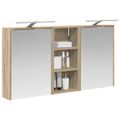 vidaXL Set kabinetov do kúpeľne 3 ks 116 x 16 x 62,5 cm