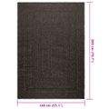 vidaXL Koberec ZIZUR 140x200 cm, jutový vzhľad, interiér a exteriér