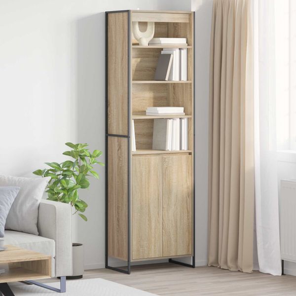 vidaXL Vysoké skrinky Sonoma 60 x 36 x 200 cm Kompozitné drevo