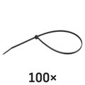 Sťahovacia páska 300×3,5, čierna, 100 ks