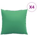 vidaXL Dekoratívne vankúše 4 ks zelené 50x50 cm látka