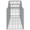 vidaXL Oblúkový gabionový kôš 11 ks 200x50x60/80 cm pozinkované železo