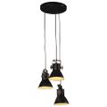 vidaXL Závesná lampa 25 W čierna 30x30x100 cm E27