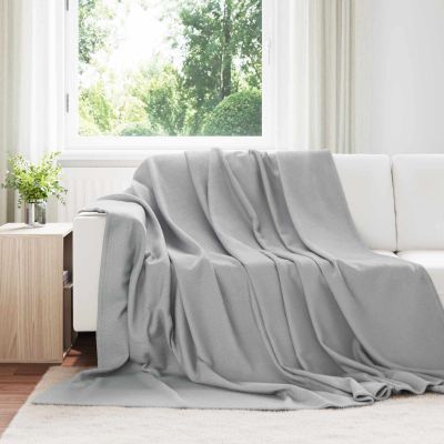 vidaXL Deka Sivá 270 x 240 cm Flís