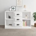 vidaXL Komoda vysoký lesk biela 104,5x35,5x67,5 cm kompozitné drevo