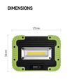 COB LED nabíjací pracovný reflektor P4533, 1000 lm, 4400 mAh