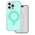 Bubble Dots Mag kryt pre iPhone 16 Pro Max 6,9" zelený