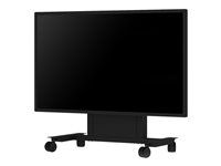 Vozík (4 kolieska) - motorizovaný - pre plochý panel - čierna - veľkosť obrazovky: 46"-84" - pre InfinityBoard 2.2; 2.2 QL; MultiSync E705, E805, P463, P553, P703, P801, V552, V801, X841