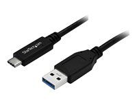 1m / 3 ft - 5Gbps - USB A to USB C - USB Type C - USB Cable Male to Male - USB C to USB (USB315AC1M) - Kábel USB - USB (M) na USB-C (M) - USB 3.0 - 1 m - čierna - pre P/N: HB30A3A1CST, HB30C3A1CST, HB30C5A2CSC, HB30C5A2CST, HBS304A24A, MST30C2HDPPD