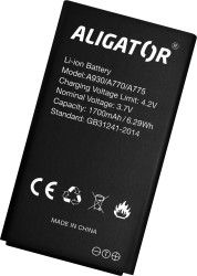 ALIGATOR batéria A930/A770/A775/D860 1700mAh origi