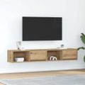 vidaXL TV stolíky 2 ks dub artisan 80x31x25,5 cm spracované drevo