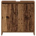 vidaXL Skrinka na umývadlo staré drevo 60x33x60 cm kompozitné drevo