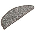 vidaXL Kobercové nášľapy na schody 15 ks antracitové 56x17x3 cm