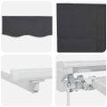 vidaXL Sklopná markíza Antracit 300 x 200 cm látka