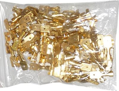 Faston-konektor 6,3mm neizolovaný, kábel do 1,5mm2, balenie 100ks