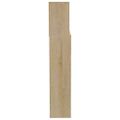 vidaXL Čelo postele so skrinkou biele a dub sonoma 200x19x103,5 cm