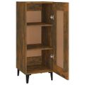 vidaXL Komoda dymový dub 34,5x34x90 cm spracované drevo