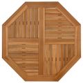 vidaXL Stolová doska 90x90x2,5 cm osemuholník masívne teakové drevo