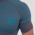 Bezšvové tričko OG1 Grey/Blue - GymBeam, veľkosť XL