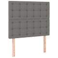 vidaXL Posteľný rám boxsping s matracom tmavosivý 80x200 cm látka