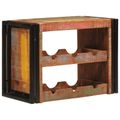 vidaXL Regál na víno Hnedá 60 x 45 x 33 cm Masívne recyklované drevo