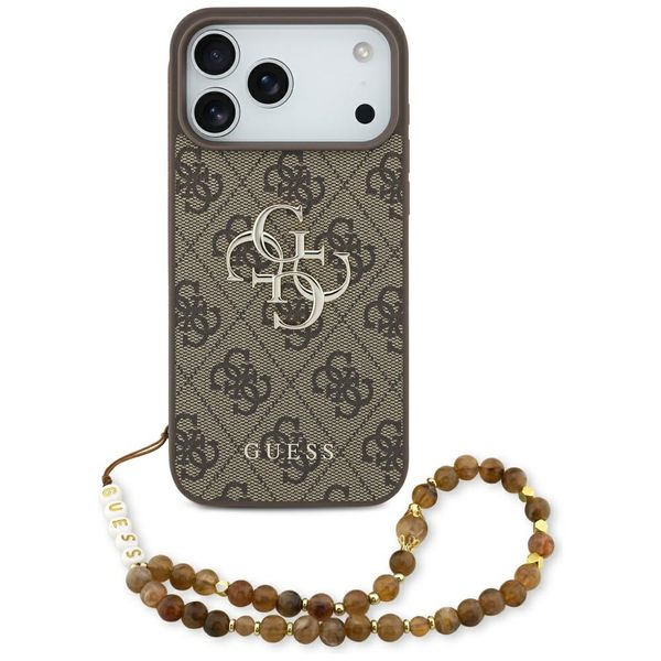 Puzdro Guess 4G Strap 4G Classic Logo pre iPhone 17 Pro Max hnedá