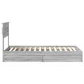 vidaXL Úložná posteľ Sivý Sonoma 75 x 190 cm Kompozitné drevo