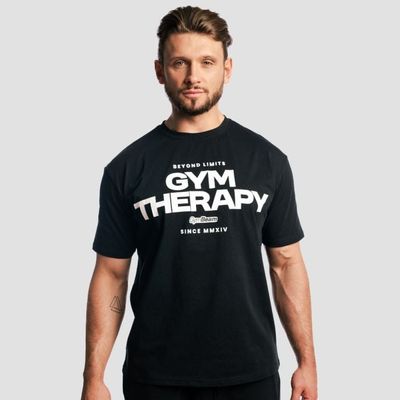 Tričko Gym Therapy Black - GymBeam, veľkosť L