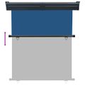 vidaXL Bočná markíza na balkón 145x250 cm modrá