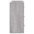 vidaXL Komoda sivý dub sonoma 80x33x70 cm spracované drevo