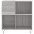 vidaXL Skrinka na platne sivá sonoma 84,5x38x48 cm kompozitné drevo
