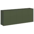 VidaXL kvetináč Olive Green 200x40x80 cm Oceľ valcovaná za studena