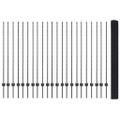 vidaXL Zvarené pletivo s podperami 50 x 1,4 m PVC potiahnutá oceľ Sivá