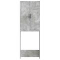 vidaXL Toaletná skriňa HOORN Betónovo sivá 66 x 25,5 x 190 cm