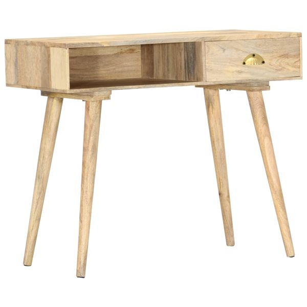 vidaXL Konzolový stolík 90x45x75 cm, mangový masív