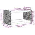 vidaXL Konferenčný stolík Prírodná 70 x 35 x 35 cm