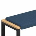 vidaXL Vankúš na lavičku Látka Modrá Hĺbka 35 cm