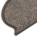 vidaXL Samolepiace nášľapy na schody sisalové 30 ks 65x21x4 cm