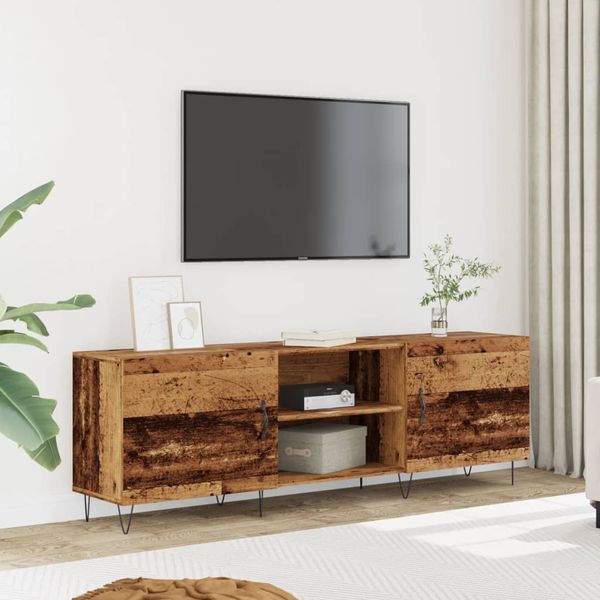 vidaXL TV skrinka staré drevo 150x30x50 cm kompozitné drevo