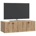 vidaXL Nástenná TV skrinka 98 x 41 x 30 cm Dub artisan