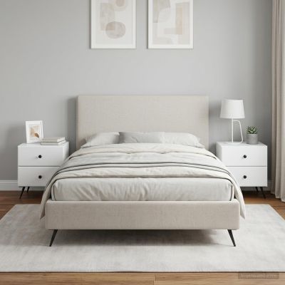 vidaXL Nočný stolík 2 ks Biela 43 x 34,5 x 47,5 cm Kompozitné drevo