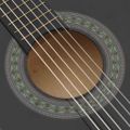 vidaXL Klasická gitara pre začiatočníkov a deti čierna 1/2 34"