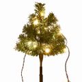 vidaXL Vianočné stromčeky k chodníku 6 ks teplé biele LED 45 cm PVC