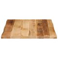 vidaXL Stolová doska živá hrana 60x60x3,8 cm masívny surový mangovník