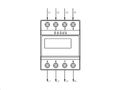 Elektromer 3F na DIN lištu trojfázový EASTRON SDM72 D-M, MID, digitálny, Modbus