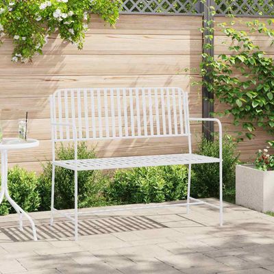 vidaXL Záhradná lavička 2 -Seater 103,5 x 51,5 x 90 cm Oceľ