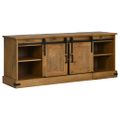 VidaXL TV skrinka HALDEN 2 posuvne dvere 150x40x60 cm Masiv