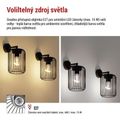 LED vonkajšie osvetlenie nástenné EMOS ZGD010P, 20,8 x 16 x 28,5 cm, 1 x E27, 15 W